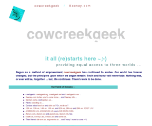 spoken.us: by d@k of cowcreekgeek - preparing for three worlds
Section 508 compliance web hosting service provider. (by d@k of cowcreekgeek ~;-)