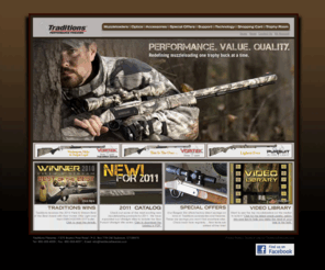 traditionsfirearms.com: Muzzleloaders - Muzzleloading Rifles, Muzzleloader Optics, Muzzloading Accessories - Blackpowder Rifles, Blackpowder Guns - In Season Special Buys On Muzzleloading Rifles, Big Discounts On Optics, Bargain Bin Accessories... Best Prices All Year!!!
Muzzleloaders - Muzzleloading Rifles, Muzzleloader Optics, Muzzloading Accessories - Blackpowder Rifles, Blackpowder Guns - In Season special buys on muzzleloading rifles, big disounts on optics, bargain bin accessories... Best Prices all Year!!!