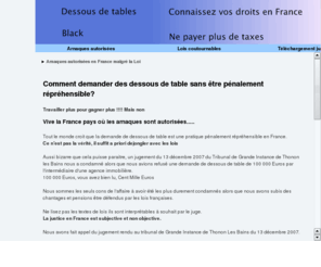 leblackestpermis.com: Dessous de table, immobilier, ne payer plus la tva
La loi francaise autorise les dessous de table