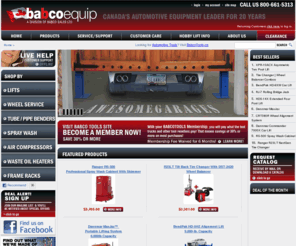 babco.ca: Canada's Automotive Equipment Source | Car Lifts | Garage Equipment | BendPak and Dannmar auto hoists, wheel service, tire changers, tire repair, pipe benders, spray wash, air compressors, waste oil heaters, and frame racks
BabcoEquip sells automotive garage equipment including car lifts and automotive hoists from BendPak and Dannmar, wheel service and tire repair equipment, pipe benders, spray wash cabinets, air compressors, waste oil heaters and frame racks.  BabcoEquip is the exclusive authorized Canadian distributor for the BendPak and Ranger lines of car lifts, vehicle hoists, wheel service, aligners, tir repair, and other shop equipment.