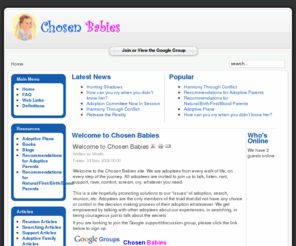 chosen-babies.com: Welcome to Chosen Babies
Chosen Babies