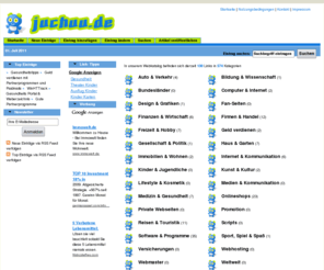 juchuu.de: Juchuu.de - Redaktionell geprüfter Webkatalog - Startseite
Der Webkatalog von Juchuu.de wird redaktionell geführt. Es werden nur Seiten aufgenommen die unseren Qualitätsansprüchen genügen. Wenn Sie der Meinung sind, dass Ihre Homepage diesen Anforderungen genügt, können Sie Ihre Webseite gern eintragen.