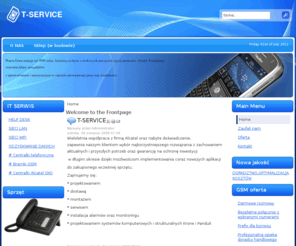 t-service.pl: Welcome to the Frontpage
Joomla! - dynamiczny system portalowy i system zarządzania treścią