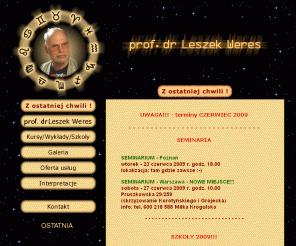 weres.pl: dr Leszek Weres - NEWS - Z ostatniej chwili !!!
