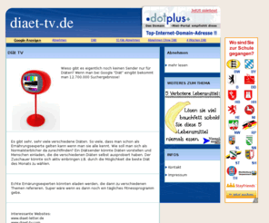 diaettv.de: Diät Fernsehen
Diät TV