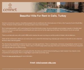 lissalinks.com: Cennet Villa for rent in Calis,  near Fethiye, Turkey
Private villa for rent in Calis near Fethiye in Turkey with swimming pool and air-conditioning