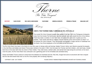 riovistavineyard.com: Thorne - estate Pinot Noir from Rio Vista Vineyards - Sta. Rita Hills
