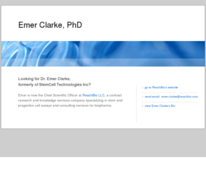 emerclarke.com: Dr. Emer Clarke
ReachBio is an integrated life sciences company located in Seattle Washington.  