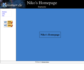 krismer.de: Niko's Homepage || Startseite
Nikolaus Krismer