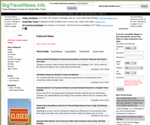 bigtravelnews.info: BigTravelNews.info relating to travel based press releases
BigTravelNews.info - traveling in the usa - press releases.