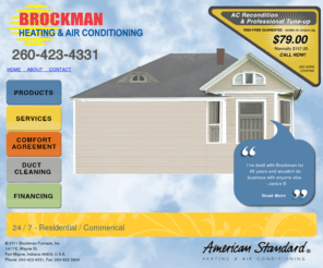 brockmanheating.com: Brockman Heating || On time, done right or it’s free!
Brockman Heating and Air Conditioning - Heating and Air Conditioning installation and services in Fort Wayne, Indiana