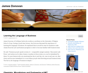james-donovan.net: James Donovan | Goldman Sachs
James Donovan is a successful partner at Goldman Sachs where he is responsible for advising many of the largest corporate and individual clients of Goldman Sachs.