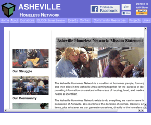 ashevillehomeless.org: Asheville Homeless Network: For the Homeless, By the Homeless - Donate to charity
Asheville Homeless Network: For the Homeless, By the Homeless - a charitable donation