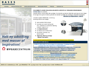 bases-carport.dk: BASES carporte - terrasseoverdækninger, carporte, cykelskure, system carporte
BASES System Carporte er vedligeholdelsesfri og modulopbygget - leveres også som  cykelskur, terrasseoverdækning, dobbelt carport eller udestue