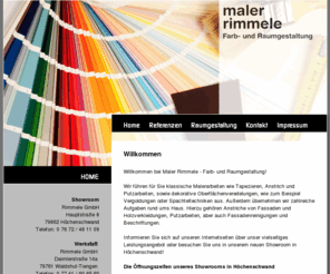 maler-rimmele.de: Maler Rimmele GmbH ~~~ Farb- und Raumgestaltung - Willkommen
Maler Rimmele GmbH - Farb- und Raumgestaltung