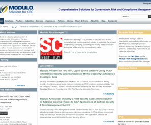 modulo.com: Modulo GRC > Solutions for GRC >  Governance, Risk Management and Compliance
Modulo GRC, Governance, Risk and Compliance Management. For over twenty years now, Modulo has been helping organizations to manage IT-related risks.