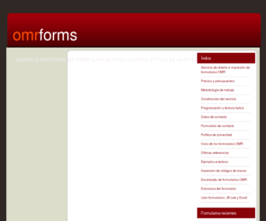 omrforms.es: Servicio de diseño e impresión de formularios OMR
Servicio de diseño e impresión de formularios OMR. Más de 20 años de experiencia