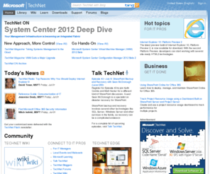 technet.com: Microsoft TechNet: Resources for IT Professionals
Find technical resources and tools for IT Professionals.