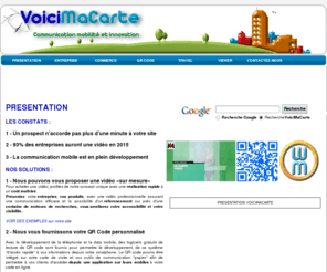 voicimacarte.com: CONCEPT VOICI MA CARTE
services en ligne en utilisant votre carte de visite