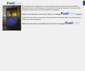 evaluator-c.de: Evaluator-C : Teststand für MEA´s Brennstoffzellen Stack fuel cell flow field test station system
Evaluator-C : Teststand für MEA´s Brennstoffzellen Stack Stacksysteme Reformer