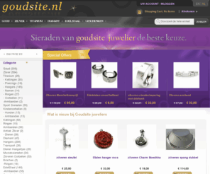 goudsite.nl: Goudsite Sieraden Juwelier
Goudsite juwelier de eerste juwelier online  met een enorm assortiment gouden en zilveren sieraden. Snelle levering. Gratis verzonden. De beste prijs.