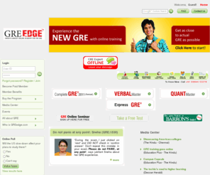 greedge.com: GRE practice made easy - Online Academy to Boost GRE Scores |  GREedge.com
GREedge.com makes GRE practice easy. GREedge.com is an Online Academy to Boost GRE Scores. You can now learn, revise and practice for GRE anytime, anywhere, on your Mobile Phone and PC.