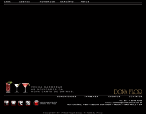 donaflorbar.com.br: DONA FLOR BAR:::. by. ip8 Studio criado por J.Principe
DONA FLOR BAR MOEMA SÃO PAULO