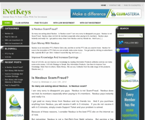 inetkeys.com: Inet Keys to earn online with out investment
Earn  money online in different ways by working part time job. Any one can earn money online with out investment.  Suitable for work at home moms, part time workers, students and extra money seekers