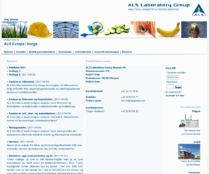 alsglobal.no: ALS Norge - Analytical Chemistry and Testing Services
