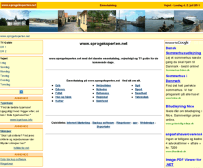 sprogeksperten.net: Dansk emnekatalog på www.sprogeksperten.net
Søg i: emnekataloget på www.sprogeksperten.net