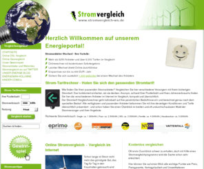 stromvergleich-ws.de: Stromvergleich Online - Stromanbieter und Stromtarife Vergleichen
Stromvergleich.ws - kostenlos Strom vergleichen. Machen Sie den Online Strompreisvergleich mit Sofortergebnis und wählen Sie einen passenden Tarif für sich.