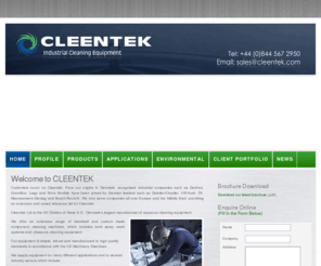 cleentek.co.uk: Welcome to Cleentek
Cleentek specialise in industrial cleaning solutions including front loading, top loading and conveyor cleaning machines