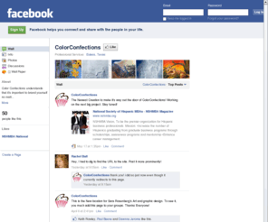 colorconfections.com: Incompatible Browser | Facebook
 Facebook is a social utility that connects people with friends and others who work, study and live around them. People use Facebook to keep up with friends, upload an unlimited number of photos, post links and videos, and learn more about the people they meet.