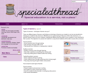 specialedthread.com: The Special Education Thread - Blog Tips & Resources for the SPED Student
Joomla! - the dynamic portal engine and content management system