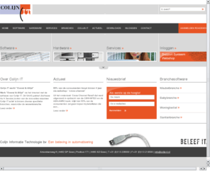 fundamental-software.com: Colijn IT software meubelbranche en babybranche
Specialist in software voor de woonbranche meubelbranche babyspeciaalzaken woningtextiel en sanitairbranche met UniLiving Combiflex en EdiShopper