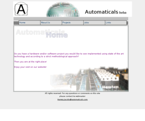 automaticals.com: Automaticals bvba Homepage
automaticals automation IT consulting ScreenAP SCREENIT.7 SCREENIT karolyn hondeghem herwig jacobs automatisatie oostende