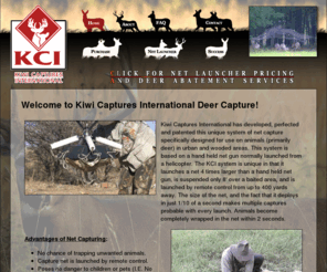 kiwicapturesinternational.com: Live Capture Nuisance Deer | Wildlife Relocation Service | Wisconsin - Illinois - Michigan - Minnesota | Kiwi Captures International - Wildlife Capture
Urban animal capture and relocation services - Humane live animal capture of nuisance deer, antelope, bison, elk and even bear Call Kiwi Capture International for professional wildlife removal