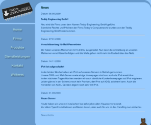 teddy.ch: News - Teddy Engineering GmbH
Die Firma Teddy Engineering GmbH bietet Dienstleistungen in den Bereichen Informatikberatung, Informatikbetreuung, Softwareentwicklung und Internetdienstleistungen an.