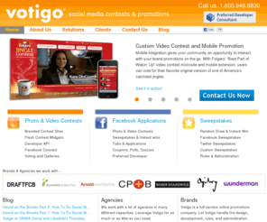 votigo.com: Video Contest, Video Contests, Photo contests, online promotions
Votigo's video contest platform enables viral video contests, photo contests, sweepstakes, & online promotions that drive results for our clients.