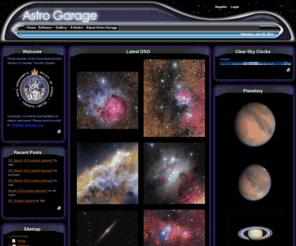 astrogarage.com: AstroGarage >  Home
Astro Garage - amatuer backyard astronomy