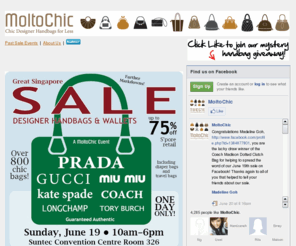 moltochic.com: Prada, Miu Miu, Longchamp, Gucci, Kate Spade, Singapore
MoltoChic offers luxury designers and fashion brands at prices up to 70% off retail.