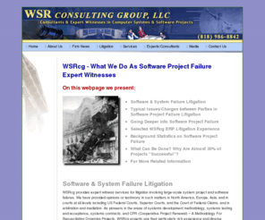 softwareprojectexpertwitness.com: Software Experts & Software Project Failure Expert Witnesses
SAP software project failure witnesses, Oracle project failure witnesses, Peoplesoft project experts, J.D. Edwards project expert, ERP systems project failure expert witnesses; SDLC expert witnesses, Software Project Failure Expert Witnesses