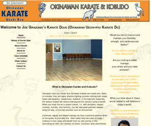 karateandkobudo.com: Welcome to Joe Graziano's Okinawan Karate and Kobudo of Milford, Massachusetts
Joe Graziano's Okinawan Karate dojo offers instruction in the
classical arts of Uechi-ryu Karate Do and Kobudo. We are located inside
the World Gym in Milford, MA. Call (508) 377-4545 to schedule your
complimentary class.