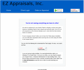 ezappraisal.biz: Real Estate Appraisal - home appraisal - appraiser - real estate appraiser - residential appraisals - ALDIE, VA - EZ Appraisals, Inc.
EZ Appraisals, Inc. specializing in residential and commercial VA Real Estate Property Appraisals.