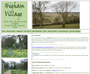 highamvillage.com: Higham Village Home Page
Higham Village home page for Higham residents, Forest Heath District, Bury St Edmunds, Suffolk, IP28