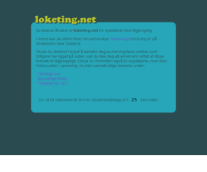 loketing.net: loketing.net - Snart tilbake
