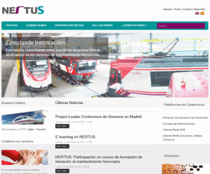mantenimientosate.es: Últimas noticias
NERTUS es la empresa líder en el sector de los servicios de mantenimiento ferroviario en España.