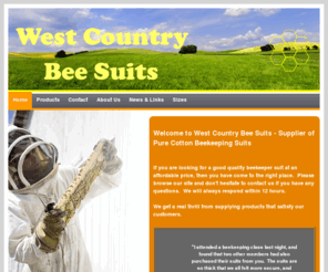 westcountrybeesuits.com: West Country Bee Suits - 100% Cotton Cheap Bee Suit from Extra Small to Outsize
West Country Bee Suits - High Quality 100% Cotton Beekeeping Suits at Cheap Prices