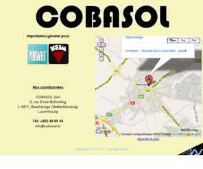 cobasol.lu: Cobasol sàrl - Conseil technique en Bâtiment et Revêtements de Sols
Cobasol sàrl - Conseil technique en Bâtiment et Revêtements de Sols