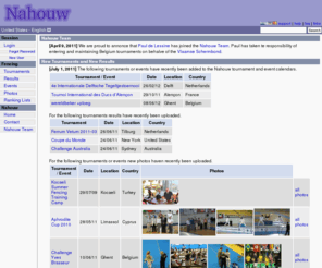 nahouw.net: Nahouw
the Nahouw, the fencing site: fencing tournaments, fencing tournament, ranking lists, fencing calendar